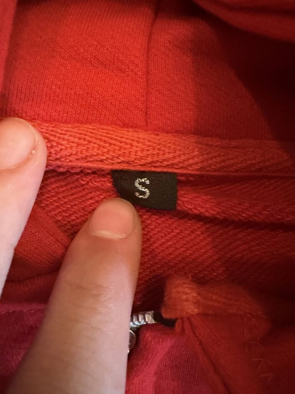 Red Flame Zip Hoodie S NWT
